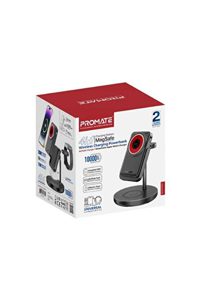 Promate 4-in-1 charging station with wireless charging support, 20W Type-C port and USB 3.0 port