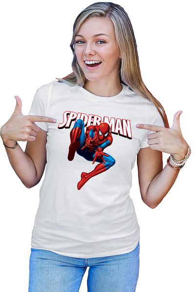 OEM Tricou Femei Spiderman Web Hero Cartoons