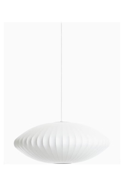 Qdec Japon İpek Avize Elips 40 cm Beyaz