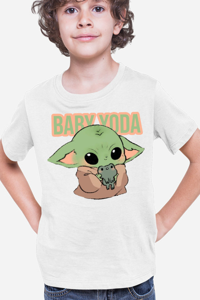 OEM Tricou copii Baby Yoda Frog Small Cute Pillow