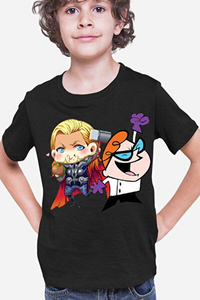 OEM Tricou copii Thor Dexter Cartoons Hero Genius
