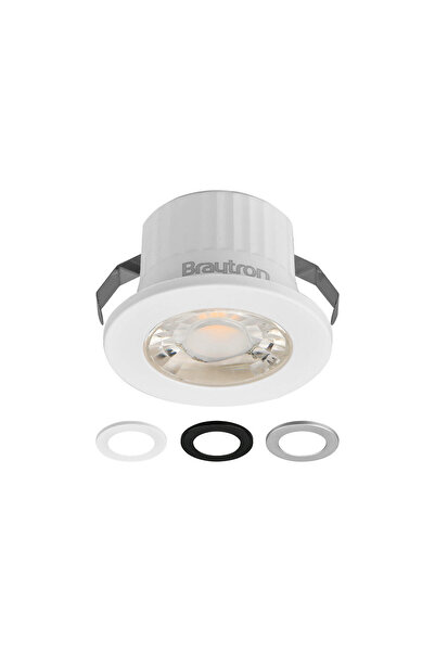 Braytron Spot LED Rotund 3W 38G 3C 6500K IP54 Alb Bry.
