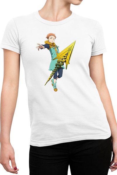 OEM Tricou Femei Seven Deadly Sins King Polearm Strongest Anime Meme