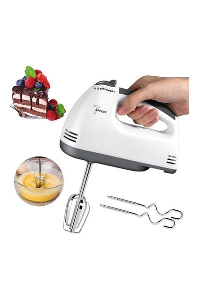 Generic Electric Hand Mixer Beater With Two Beaters 600 W CSR34654 White