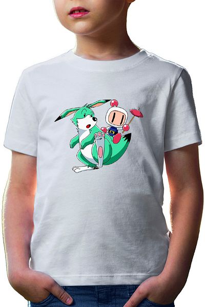 OEM Tricou copii Bomberman Dinossaur Ride Summer Juice Hot