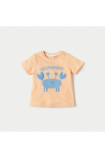 Juniors Printed T-shirt with Crew Neck and Short Sleeves - Set of 3