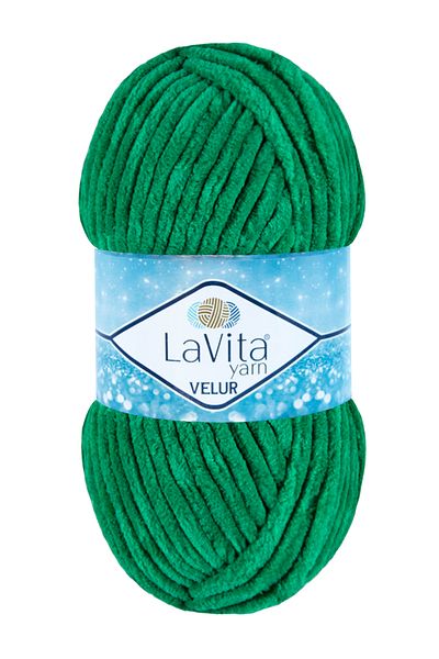 LaVita Yarn Velur Baby Velvet Amigurumi Πλεκτό Χέρι Σπάνιο Taka Yarn (8122-BENETTON GREEN)