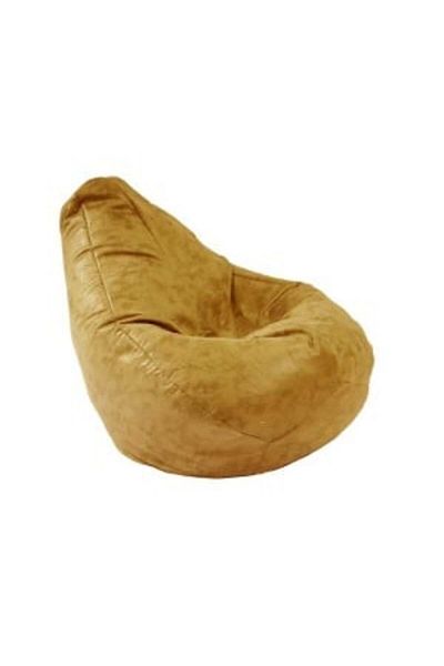 Pufrelax Fotoliu Nirvana Hobbit, Material Textil - Amber (caramel,maro)