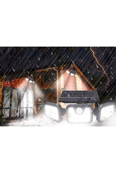 Azaris LAMPĂ SOLARĂ DE GRĂDINĂ CU PANOU ȘI SENZORI SEPARAȚI, PUTERNICĂ 200W