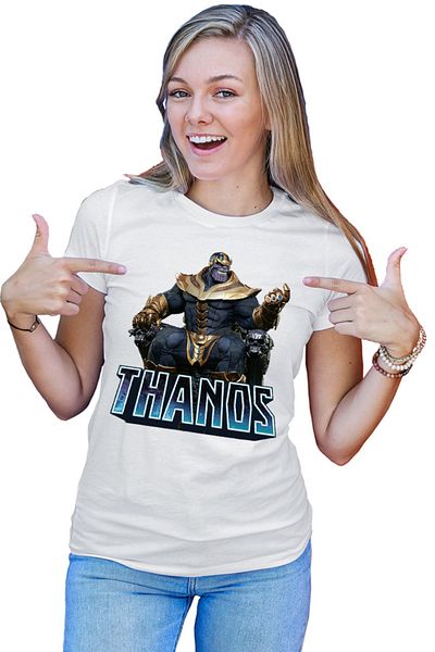 OEM Tricou Femei Thanos Glove Marbles Super Power Marvel