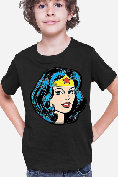 OEM Tricou copii Wonder Woman Head Beautiful Heroes Strong