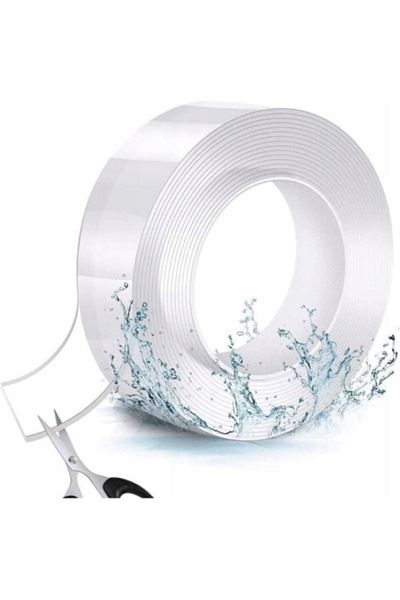 Azaris PRZEŹROCZYSTA TAŚMA NANO MAGICZNA SZEROKA 24mm SAMOPRZYLEPNA GRUBA 2M TAPE
