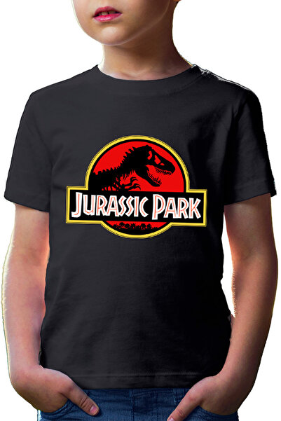 OEM Детска тениска с лого на Джурасик парк - Extinct Huge