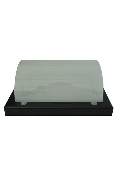MİRSA PLAFONIERA DREPTUNGHIULARA PC. 1xE27 DISP OPAL D:30x24CM NEGRU IP65 NEM KARRE
