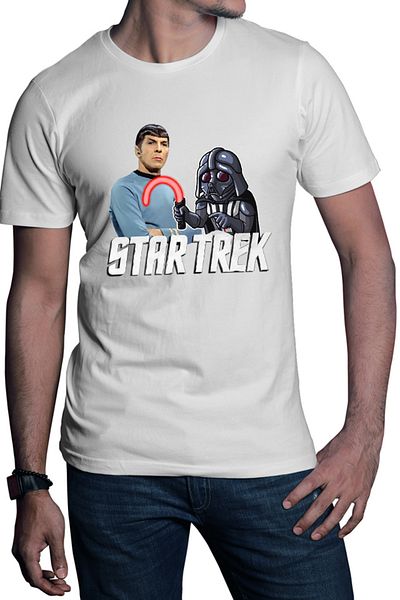 OEM Tricou barbati Star Trek Darth Vader Star Wars James T Kirk