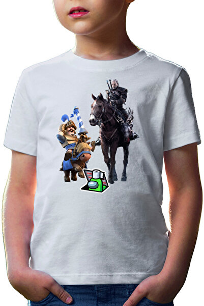 OEM Tricou copii Clash Royale Among Horse Witcher Ride Strategy