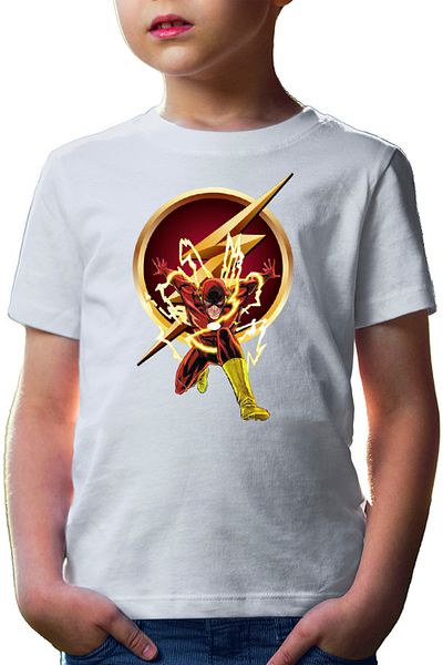 OEM Tricou copii Flash Speed Lightning Struck Barry Allen Cosplay Logo
