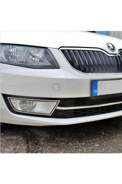 TURBOAKSESUAR Skoda Octavia (A7) Sis Far Çerçevesi - Krom (2 Parça) | SD/SW (...