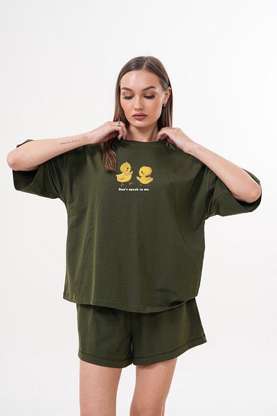 JANSO GROUP -Women Cotton Printed Don'T Speak to Me Short Sleeve Tshirt Oversize Large Size