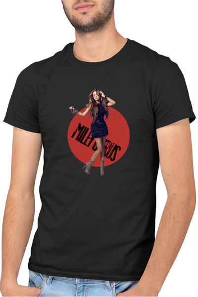 OEM Ανδρικό T-shirt Miley Cyrus Cool Sing Artist Awards Music Idol
