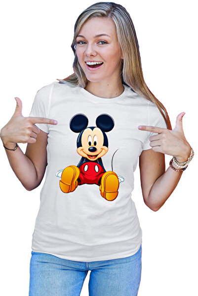 OEM Tricou Femei Παιχνίδι Παπούτσια Μίκυ Μάους Κινούμενα Σχέδια Love Willie