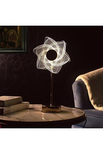 Dexia Decorative lamp Sun Flower Gold Warm Cold Light