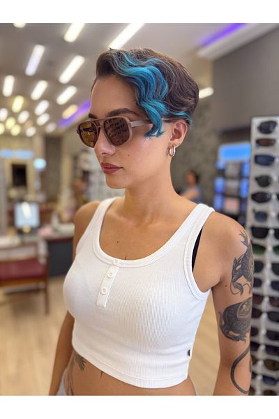 JULIANO Cuba Powder/Brown 55 Sunglasses