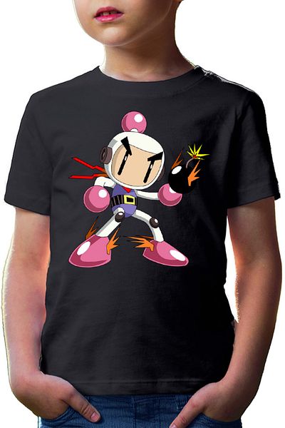 OEM Bomberman Anime Manga Adaptation Bomb Game Arcade Kids T-shirt
