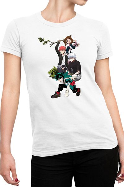 OEM Tricou Femei Assassination Classroom Tokyo Ghoul My Hero Academia