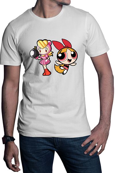 OEM Tricou barbati Bomberman Powerpuff Girls Blossom Girly