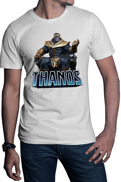 OEM Men's T-shirt Thanos Glove Marbles Super Power Marvel