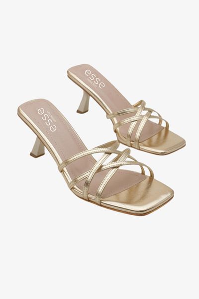 ESSE CO Women's Elegant Short Heeled Daily Slippers