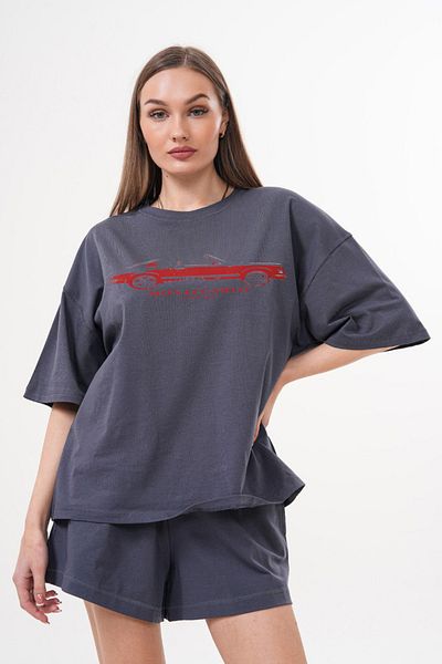 JANSO GROUP -Men's Cotton Printed Monte Carlo Car 1 Short Sleeve Tshirt Oversize Big Size
