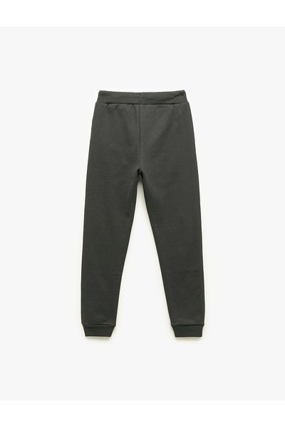 Koton Βασικό βαμβακερό παντελόνι Jogger με δεμένη μέση