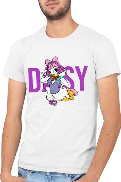 OEM Men's T-shirt Donald Duck Music Cartoon Super