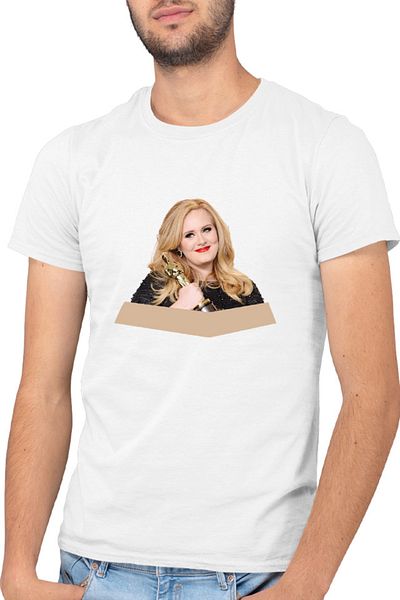 OEM Men's T-shirt Adele Power Beautiful Voice Oscar Win Credits