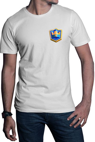 OEM Men's T-shirt Clash Royale King Mobile Game Strategy Supercell
