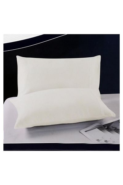 elgant home 2-piece solid color pillowcase