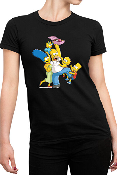 OEM Tricou Femei The Simpsons Donut Lovers Kids Funny Life Mother