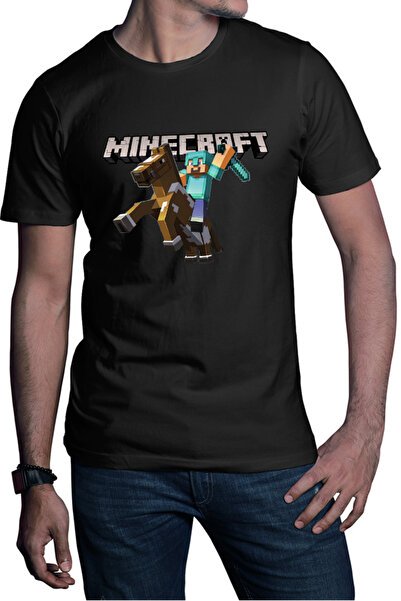 OEM Tricou barbati Minecraft Logo Horse Diamond Armor Tools