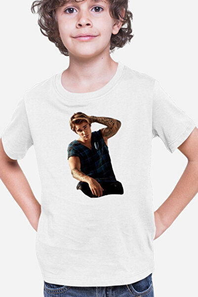 OEM Παιδικό μπλουζάκι Justin Bieber με τατουάζ και στάμπα My World