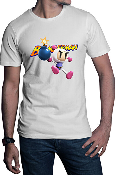 OEM Tricou barbati Bomberman Logo Jump Multiplayer Action Timer