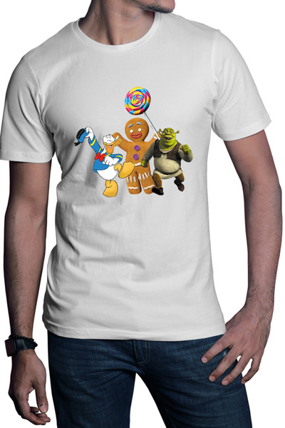 OEM Tricou barbati Shrek Dance Happy Cookie Sweet Donald Duck