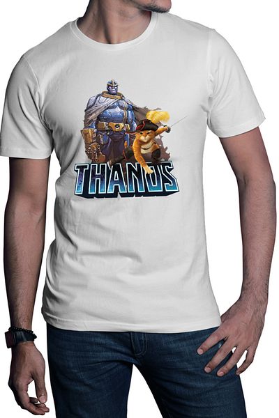 OEM Men's T-shirt Thanos DC Anti Hero Shrek Cat Boots