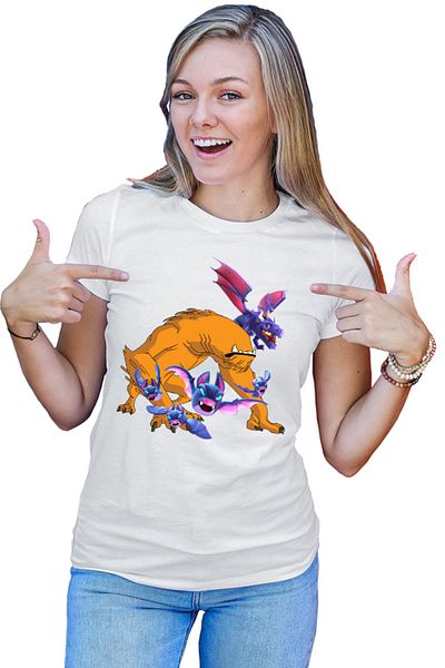 OEM Tricou Femei Ben10 Clash Royale Clash of Clans Bat Dragon Alien
