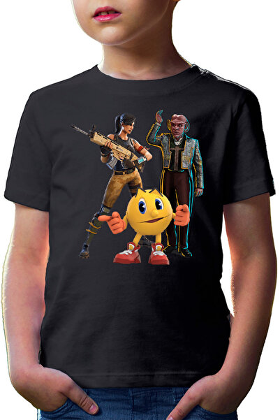 OEM Tricou copii Fortnite Pacman Star Trek Gameplay Survival