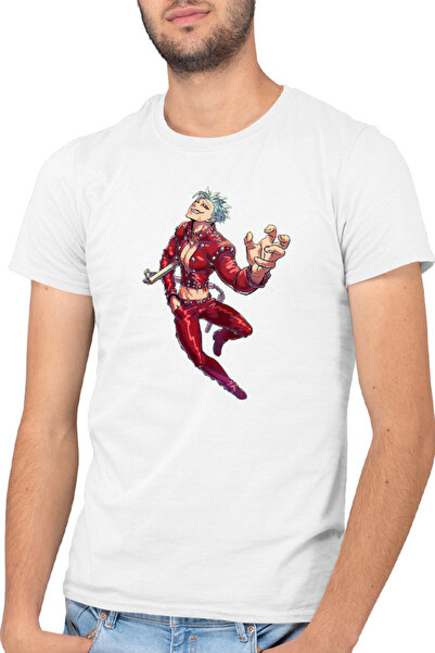 OEM Ανδρικό T-shirt Seven Deadly Sins Ban Anime Weapon Genki