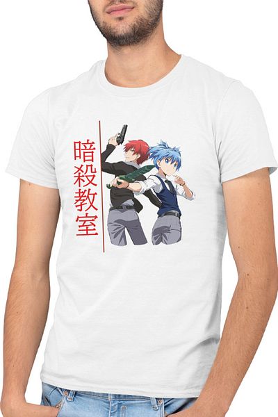OEM Men's T-shirt Assassination Classroom Anime Drawings