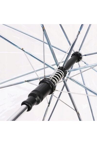 Azaris PARASOL PRZEZROCZYSTY ŚLUBNY PARASOLKA NA ŚLUB DUŻY do zdjęć 117cm ślub XXL