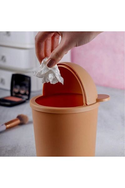 ATABY Mini Hippo Desktop Mini Coș de gunoi cu capac 20 cm